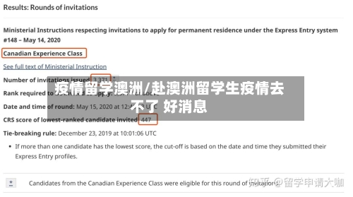 疫情留学澳洲/赴澳洲留学生疫情去不了 好消息