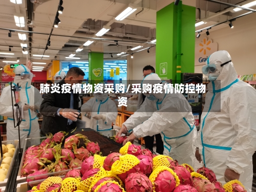 肺炎疫情物资采购/采购疫情防控物资