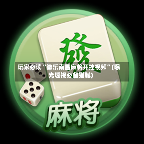 玩家必读“微乐南昌麻将开挂视频”(曝光透视必备猫腻)