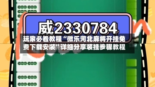 玩家必看教程“微乐河北麻将开挂免费下载安装”详细分享装挂步骤教程