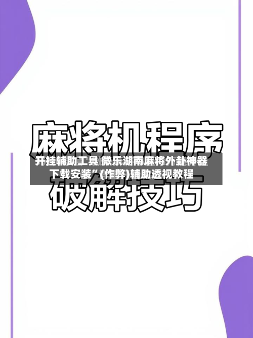 开挂辅助工具 微乐湖南麻将外卦神器下载安装”(作弊)辅助透视教程