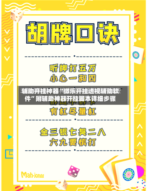辅助开挂神器“微乐开挂透视辅助软件”附辅助神器开挂脚本详细步骤