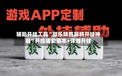 辅助开挂工具“微乐陕西麻将开挂神器”开挂辅助脚本+详细开挂
