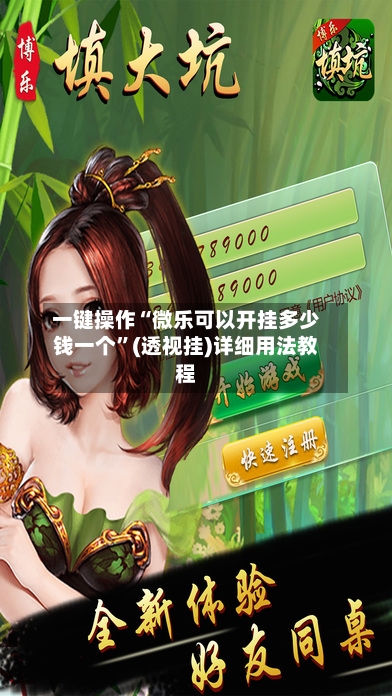 一键操作“微乐可以开挂多少钱一个”(透视挂)详细用法教程