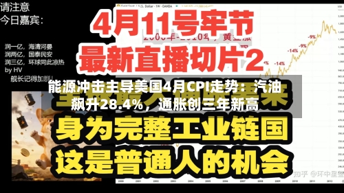 能源冲击主导美国4月CPI走势:汽油飙升28.4%,通胀创三年新高