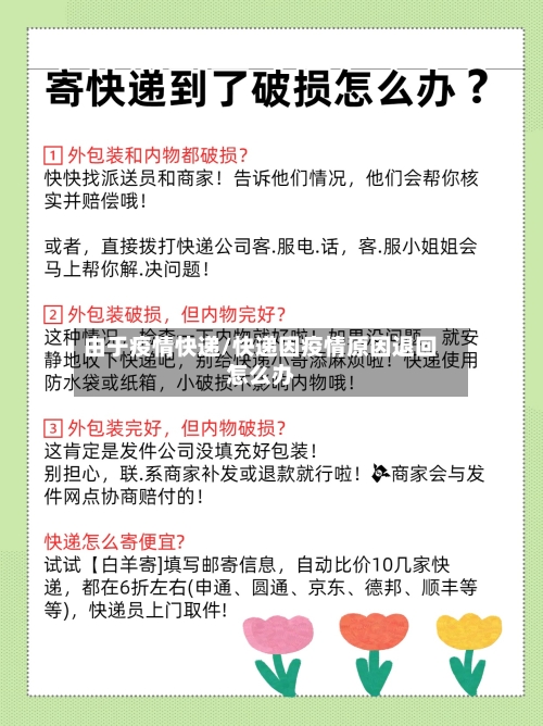 由于疫情快递/快递因疫情原因退回怎么办
