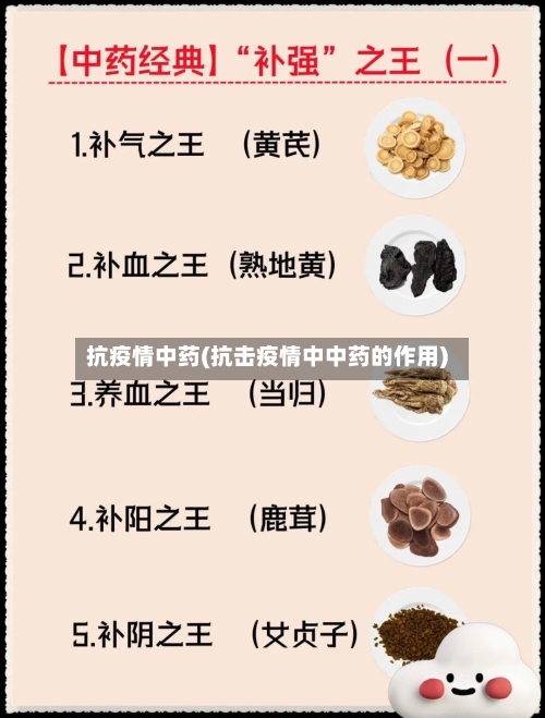 抗疫情中药(抗击疫情中中药的作用)