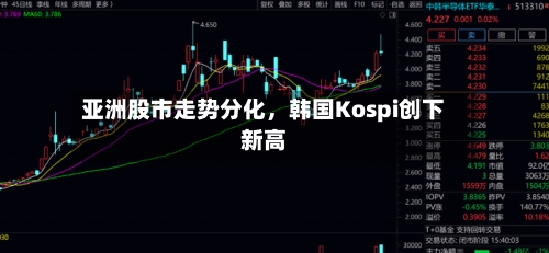 亚洲股市走势分化,韩国Kospi创下新高
