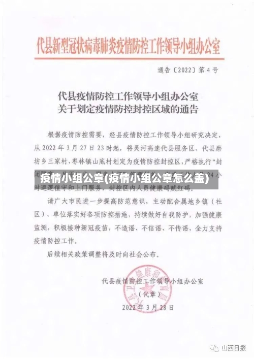 疫情小组公章(疫情小组公章怎么盖)