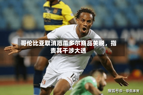 哥伦比亚取消厄瓜多尔商品关税，指责其干涉大选