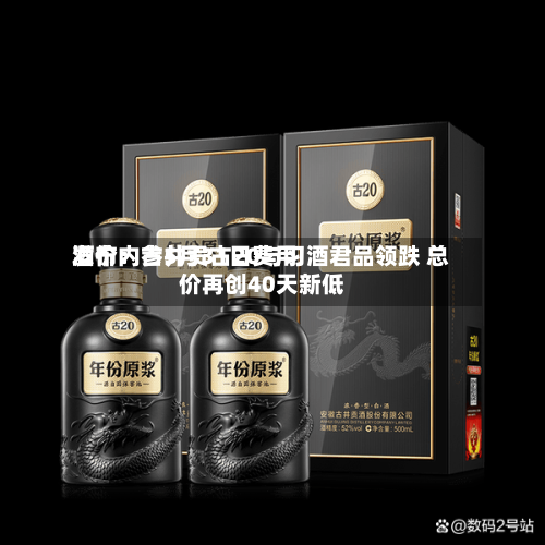 酒价内参5月31日费用发布：古井贡古20与习酒君品领跌 总价再创40天新低