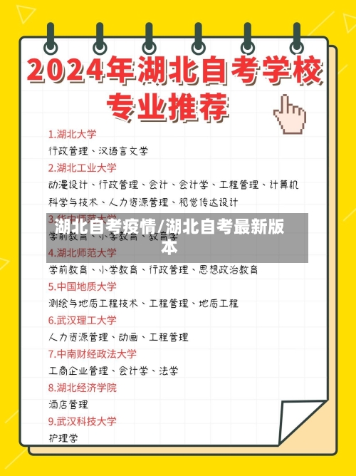 湖北自考疫情/湖北自考最新版本