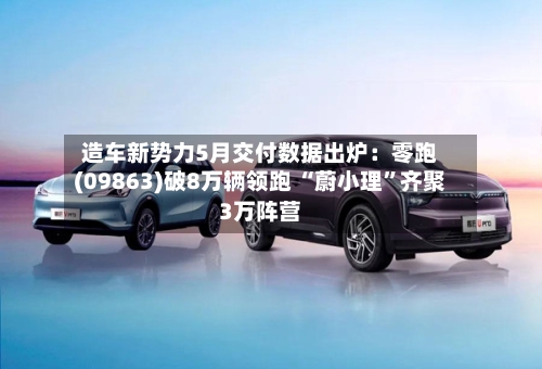 造车新势力5月交付数据出炉：零跑(09863)破8万辆领跑 “蔚小理”齐聚3万阵营