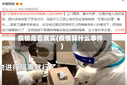 疫情是否属实(疫情算什么事件)