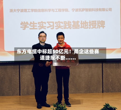 东方电缆中标超50亿元!甬企这些赛道捷报不断……