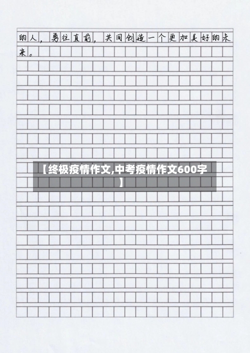 【终极疫情作文,中考疫情作文600字】