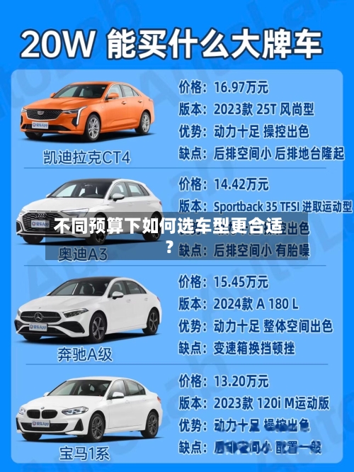 不同预算下如何选车型更合适?