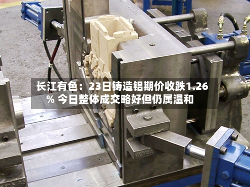 长江有色：23日铸造铝期价收跌1.26% 今日整体成交略好但仍属温和