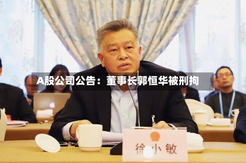 A股公司公告:董事长郭恒华被刑拘