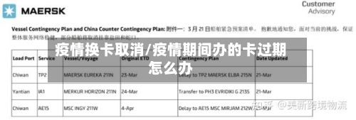 疫情换卡取消/疫情期间办的卡过期怎么办