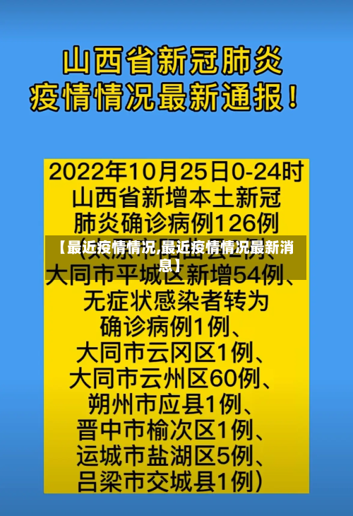 【最近疫情情况,最近疫情情况最新消息】