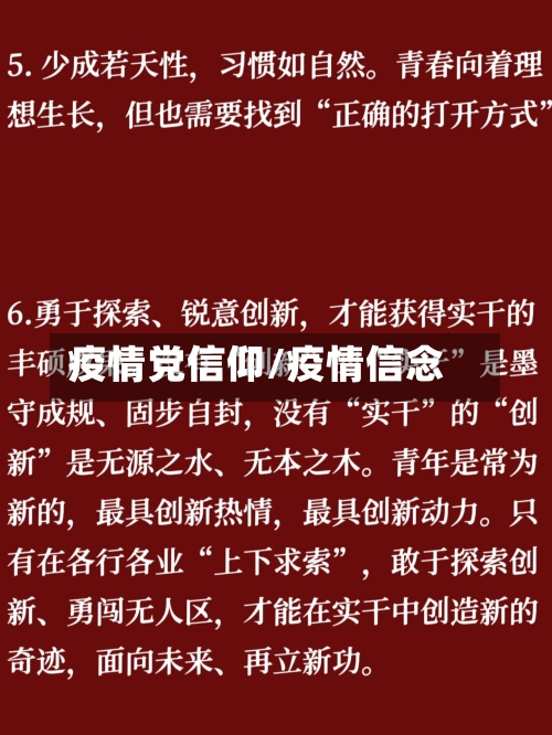 疫情党信仰/疫情信念