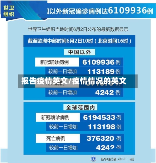 报告疫情英文/疫情情况的英文