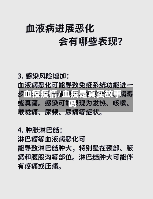 血疫疫情/血疫是真实故事吗